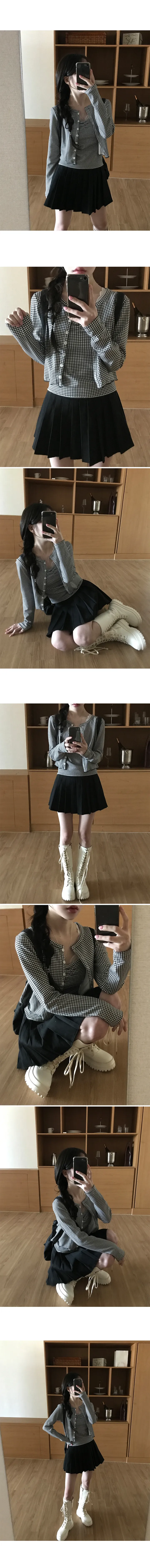 [early spring 👚⭐][MADE] 핀터무드 셔링 슬리브리스 (5type) ver. 도트/별/스트라이프/체크/하트 상세 이미지 36