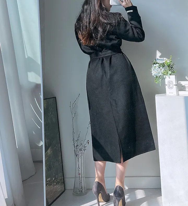 [최저가 진행! 패딩조끼 SET] 브리앙 울 90% 핸드메이드 누빔 벨트 패딩 안감 탈부착 고급 롱 코트 상세 이미지 39