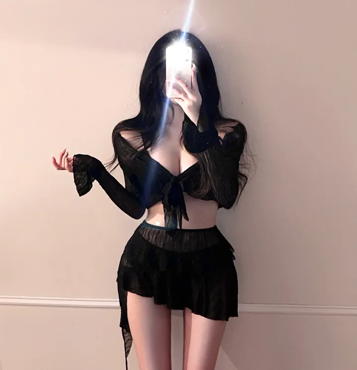 [최저가!!/리얼핏보장/4pcs] 여리 커버업 세트 섹시 글램 비키니 캉캉 스커트 + 크롭 리본 가디건 수영복 비치웨어 모노키니 휴양지룩 호캉스 바캉스룩 해외여행 청순 분위기 여신 상세 이미지 12
