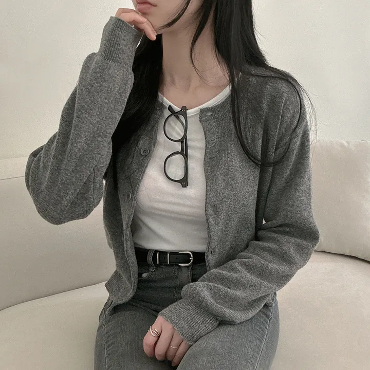 봄필수템 [브이넥/라운드넥] 소장각 라운드 브이넥 기본핏 긴팔 가디건 상세 이미지 41