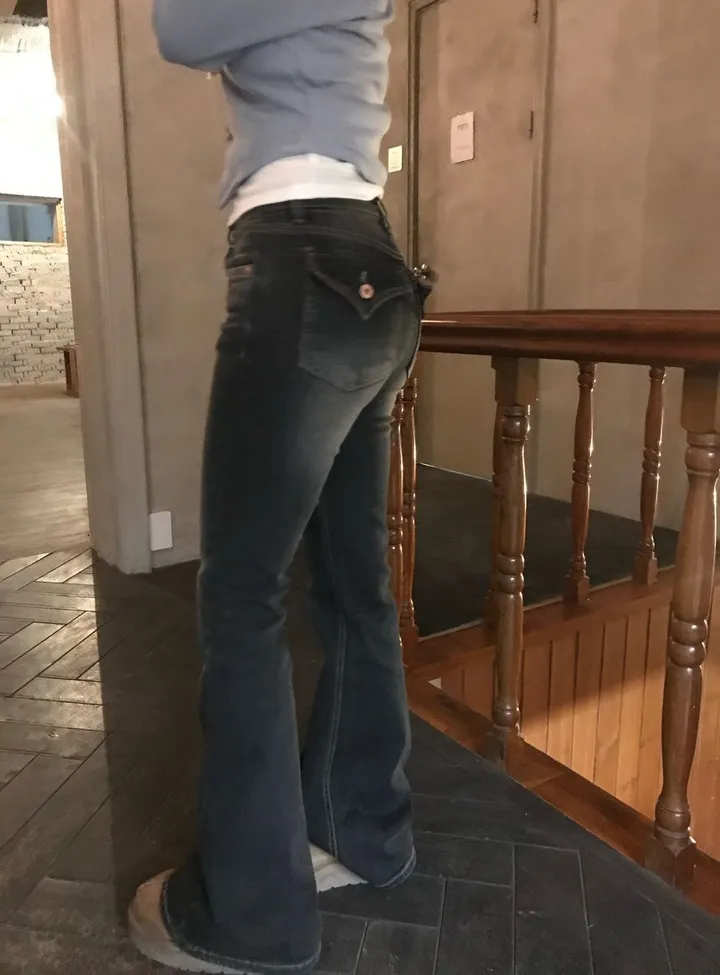 카리나 빈티지  포켓 포인티 청바지 Karina Vintage Glam Pocket Flare Denim 상세 이미지 15