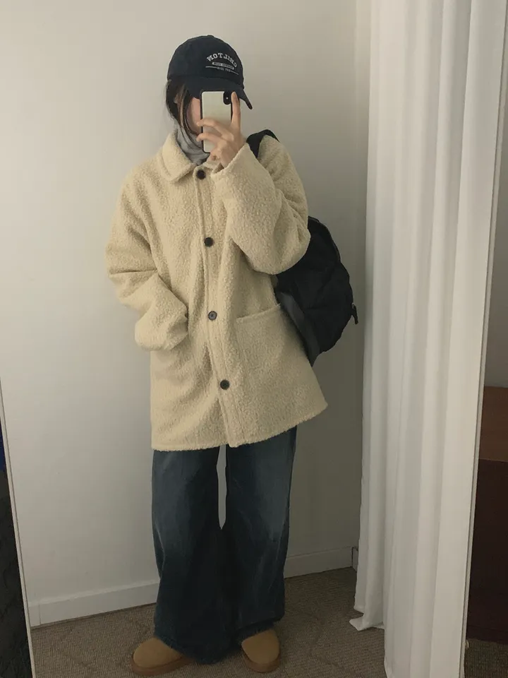 부클하프코트 (3color) 상세 이미지 8