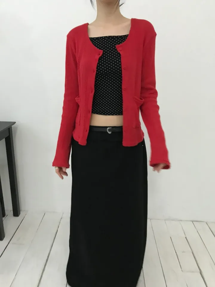 모에 펀칭 가디건(3color) 상세 이미지 26