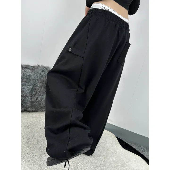 기모선택❤️[UNISEX/소장추천!/6color!]데이유 비죠 스냅 버튼 포인트 루즈 와이드 벌룬 트레이닝 팬츠(3-5일 여유주문) 상세 이미지 28
