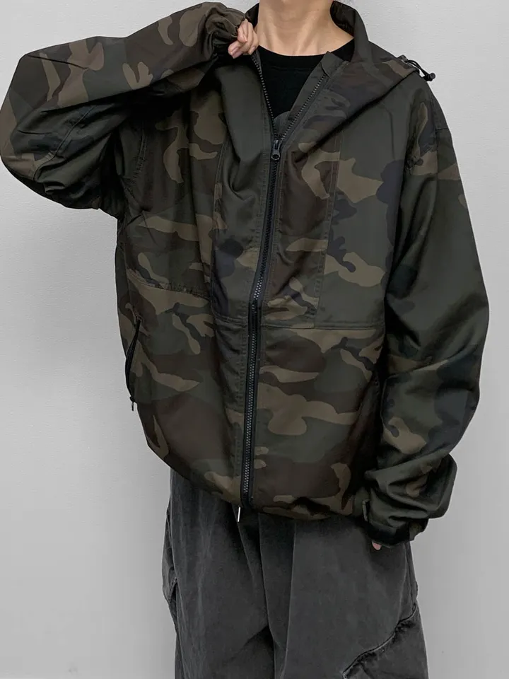 [🖤unisex] 카모 윈드 브레이커 상세 이미지 29