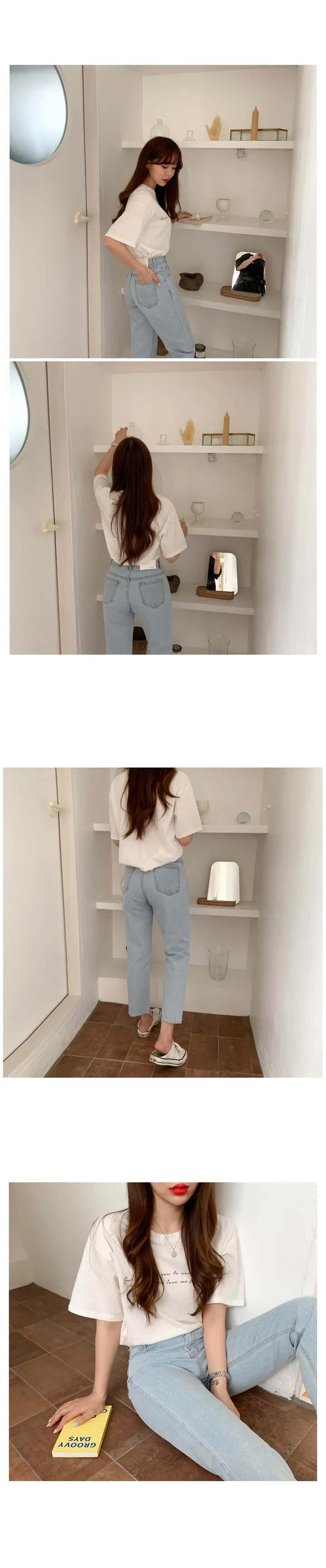 '당일발송'[landmade]인생핏키작녀썸머데님일자팬츠 (2color)'S-XL사이즈' 상세 이미지 11