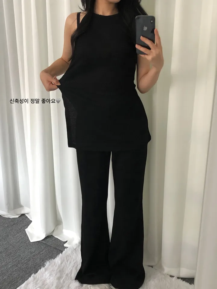 [휴가❤︎데일리룩/여리여리핏]트임 홀터넥 set 상세 이미지 13