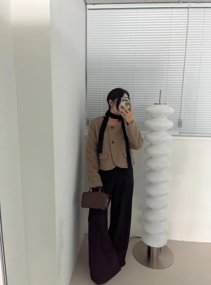 [로웰샵] 힐르 여성 와이드 부츠컷 롱 슬랙스 상세 이미지 12