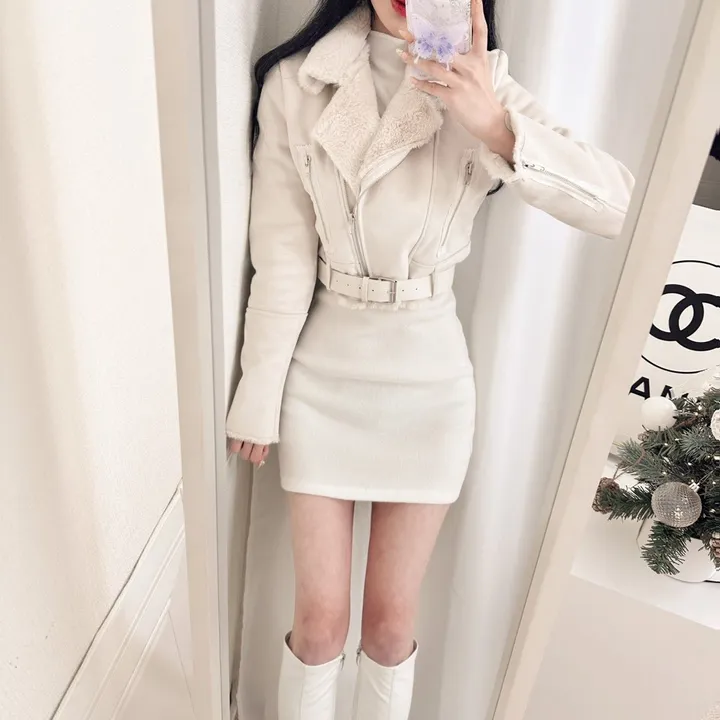 [주문폭주💝자체제작/후기보세요💝] 컬러추가 ! (벨트SET)(원조고퀄)(슬림핏)(모델소장)매력 쁠리 여신 크롭 무스탕 상세 이미지 28