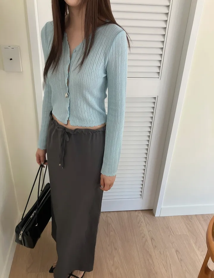 [썸머/데일리]웨이브 펀칭 썸머 가디건(4컬러) 상세 이미지 29