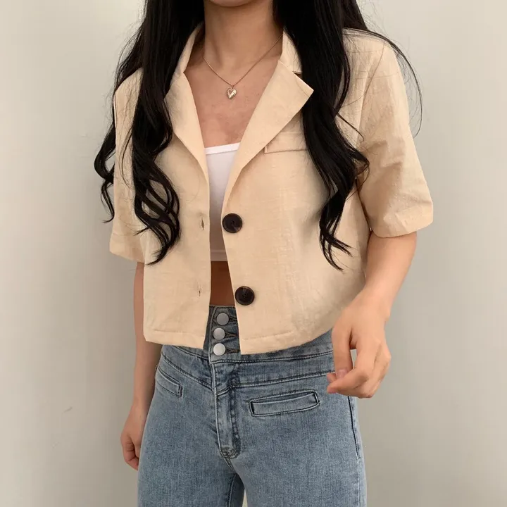 [베스트재진행] 린넨 크롭 반팔JK 상세 이미지 20