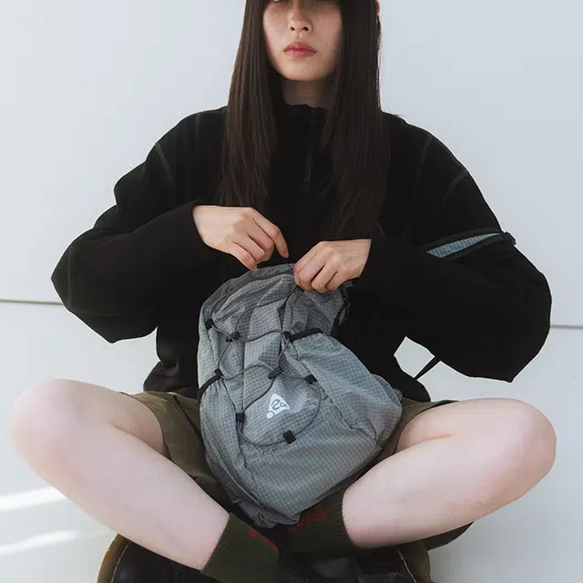 초경량 컴팩트 포켓백 V2 나일론 스톤그레이
