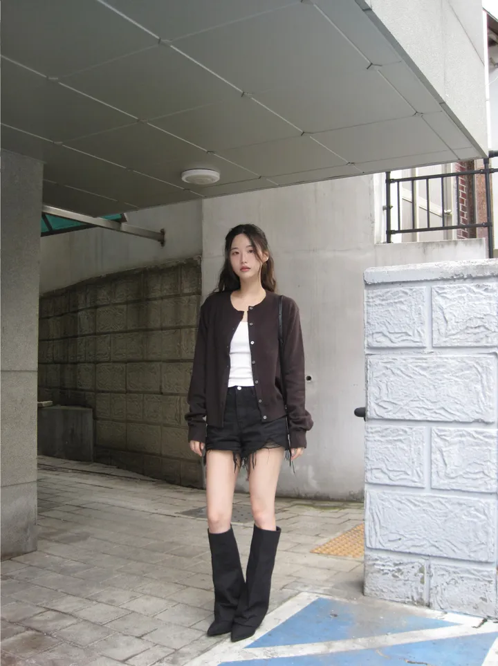 카디건 모델 착용 이미지-S3L6
