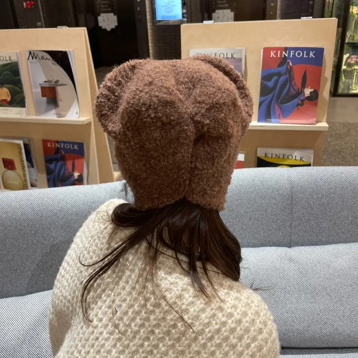 🚚당일발송🚚  제리 뽀글이 니트 보넷 후드넥 모자 워머 상세 이미지 8