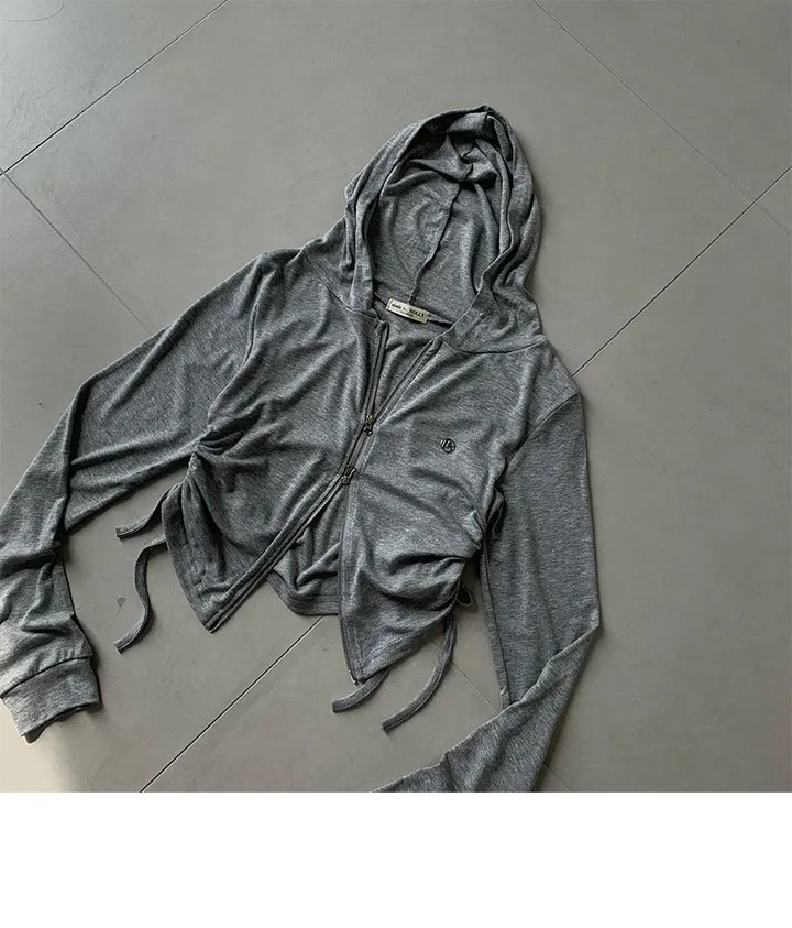 (2size)[여리보장/허얇핏] made 럽미 크롭 셔링 집업 상세 이미지 13