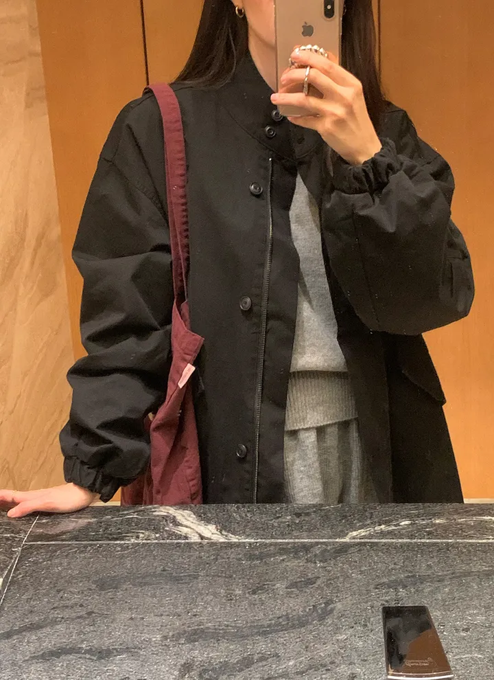 원가이하 세일 반품 교환 불가 야상 박시 루즈핏 봄 자켓 3컬러 가을 봄 옷 여행 점퍼 빅사이즈 남여공용 점퍼 상세 이미지 10