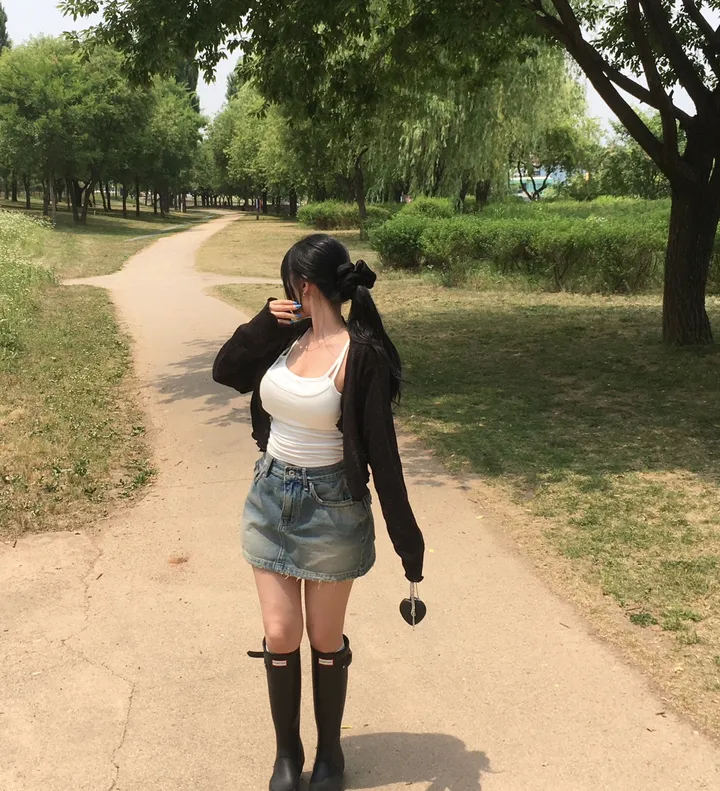 [은은한비침✨/핏보장템!] 시스루 살안타템 린넨 여리 단추 루즈 크롭 가디건 상세 이미지 10