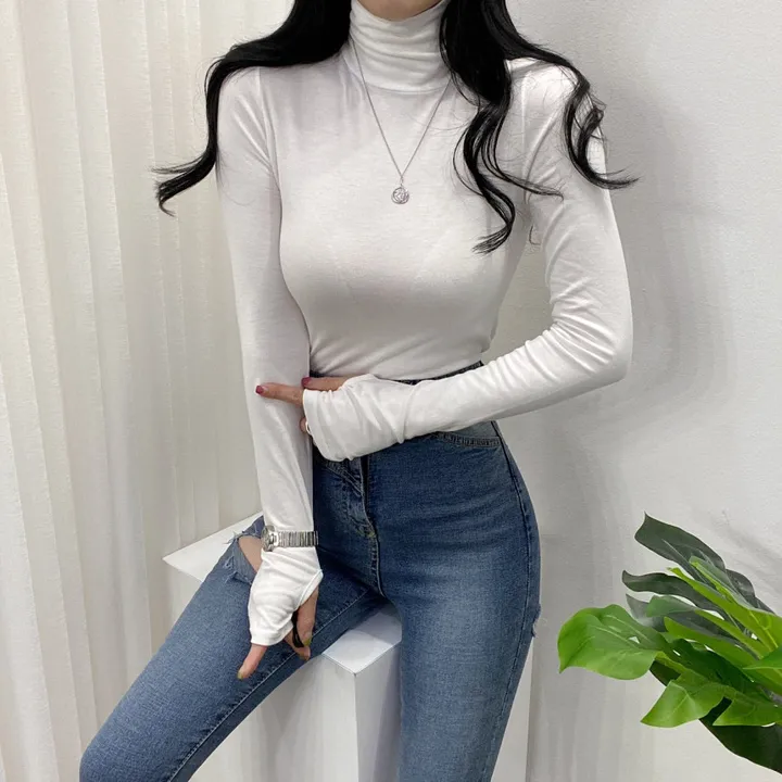 🚀당일발송🚀[묶음할인/8컬러] 가을 겨울 로하 워머 폴라 티셔츠 이너티 상세 이미지 11