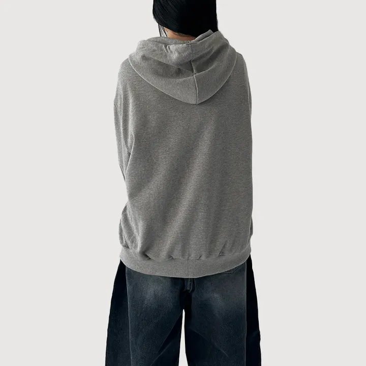 [UNISEX] 나인 레터링 투웨이 후드 집업 (3color) 상세 이미지 27