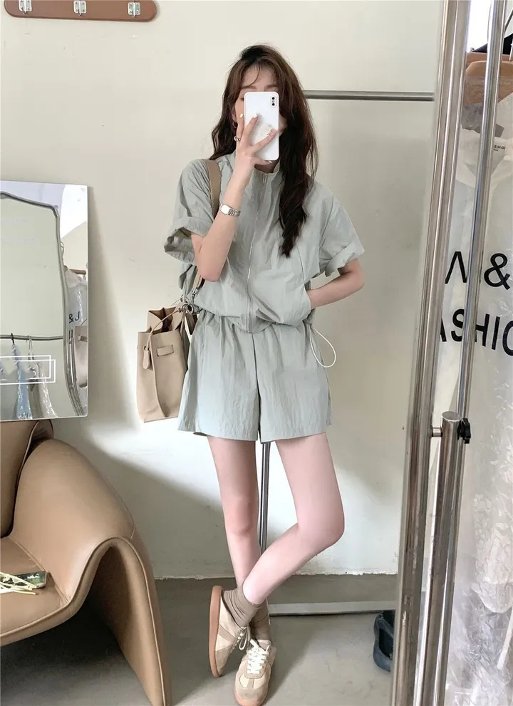 [주문폭주]바스락 바람막이 여름 트레이닝세트 4color 상세 이미지 22