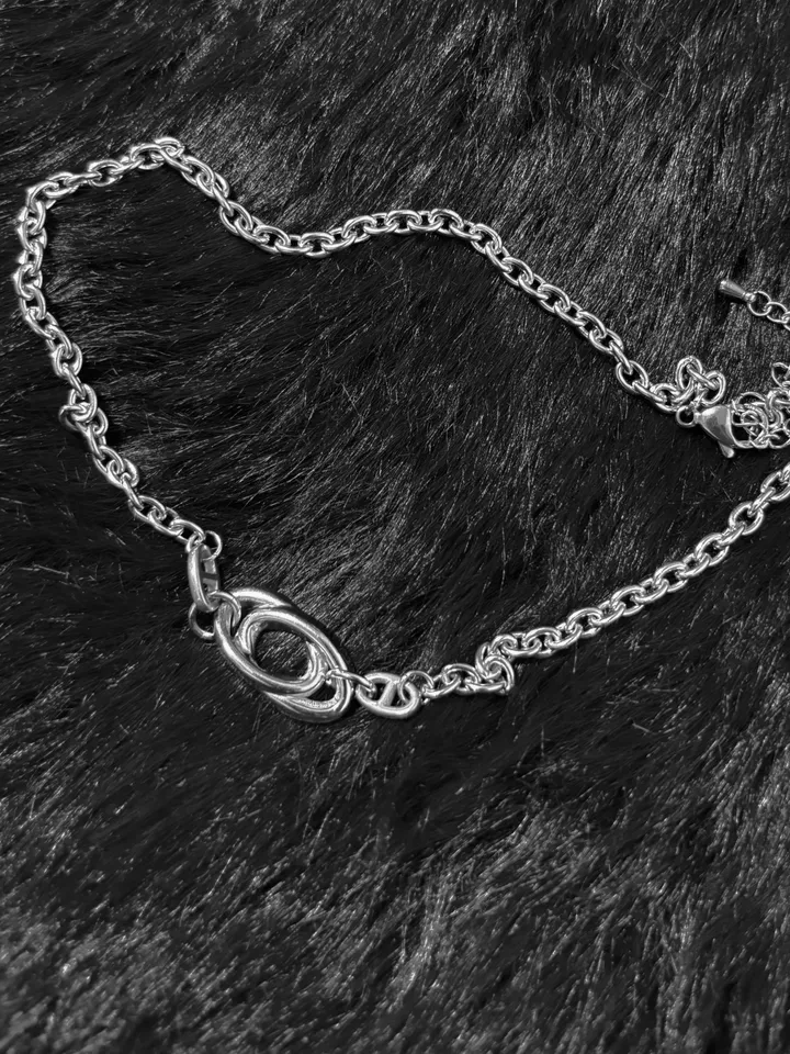 💥주문폭주! [🐈‍⬛당일발송] 더블 엘립스 목걸이 |  DOUBLE ELLIPSE NECKLACE 상세 이미지 6