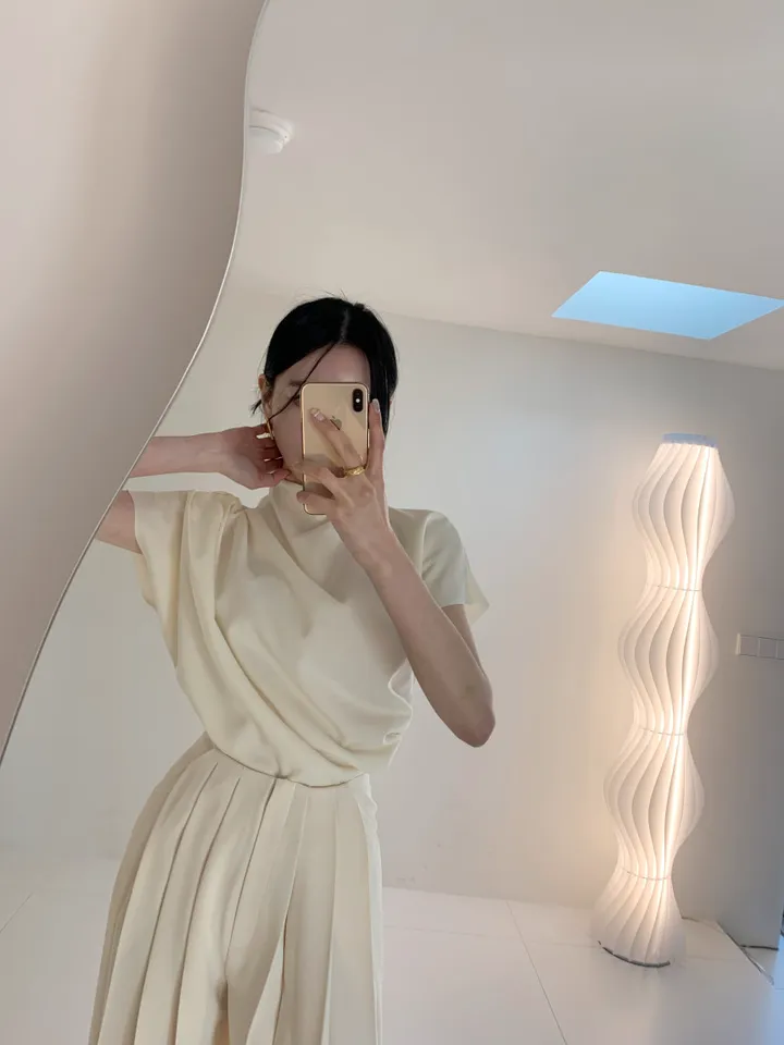 메르제 드레이프 블라우스 상세 이미지 17