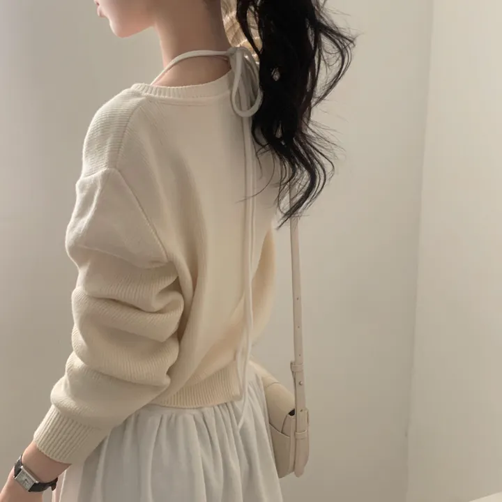 [봄🌸/부드러운!] 싱볼 라운드 펜던트 니트여리핏 가디건 - 6color 상세 이미지 25