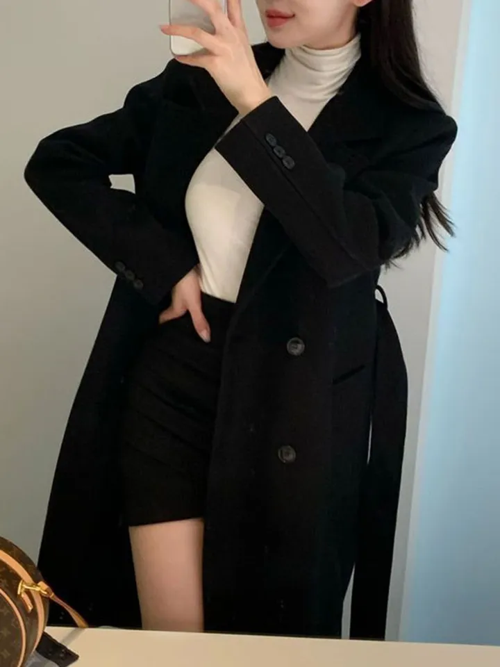 [당일출고🌹] 토토 바바리 롱코트 / 겨울코트 벨트코트 핸드메이드코트 코트 떡볶이코트 싱글코트 더블커트 밍크코트 롱패딩 숏패딩 양털코트 무스탕 겨울자켓 하객룩 아우터 점퍼 트위드자켓 트렌치코트 바바리코트 후드코트 후드롱코트 케이프코트 망토자켓 연말룩 청 상세 이미지 34