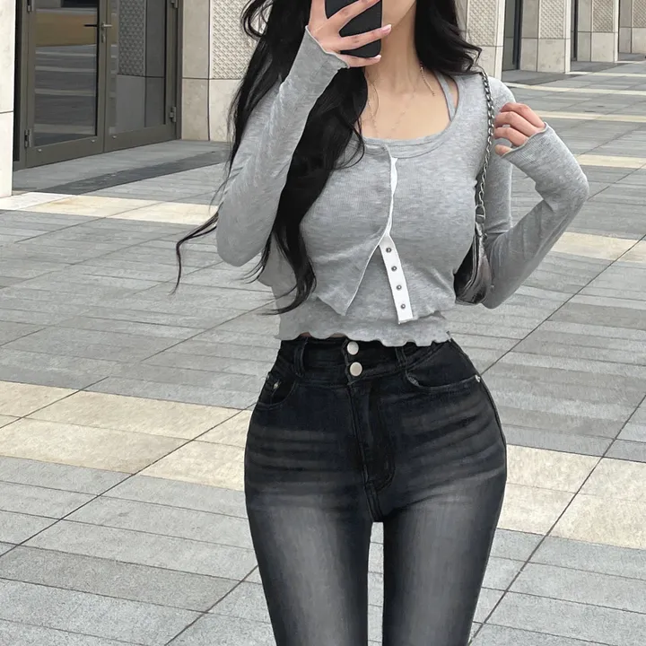 +영상핏[허리쏙MADE/기본or롱] 리얼 마네킹 허리쏙 투버튼 워싱 부츠컷팬츠 부츠컷데님 보정청바지 인생청바지 홀리허리쏙 S,M,L 상세 이미지 69