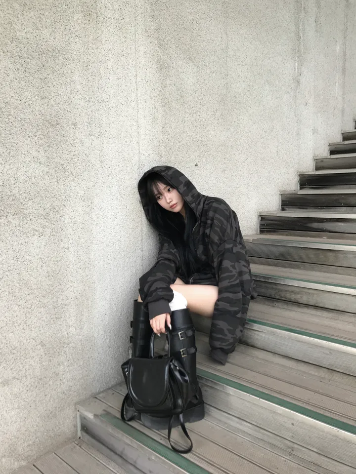 MILITARY CAMO HOOD (기모원단 추가) 상세 이미지 6