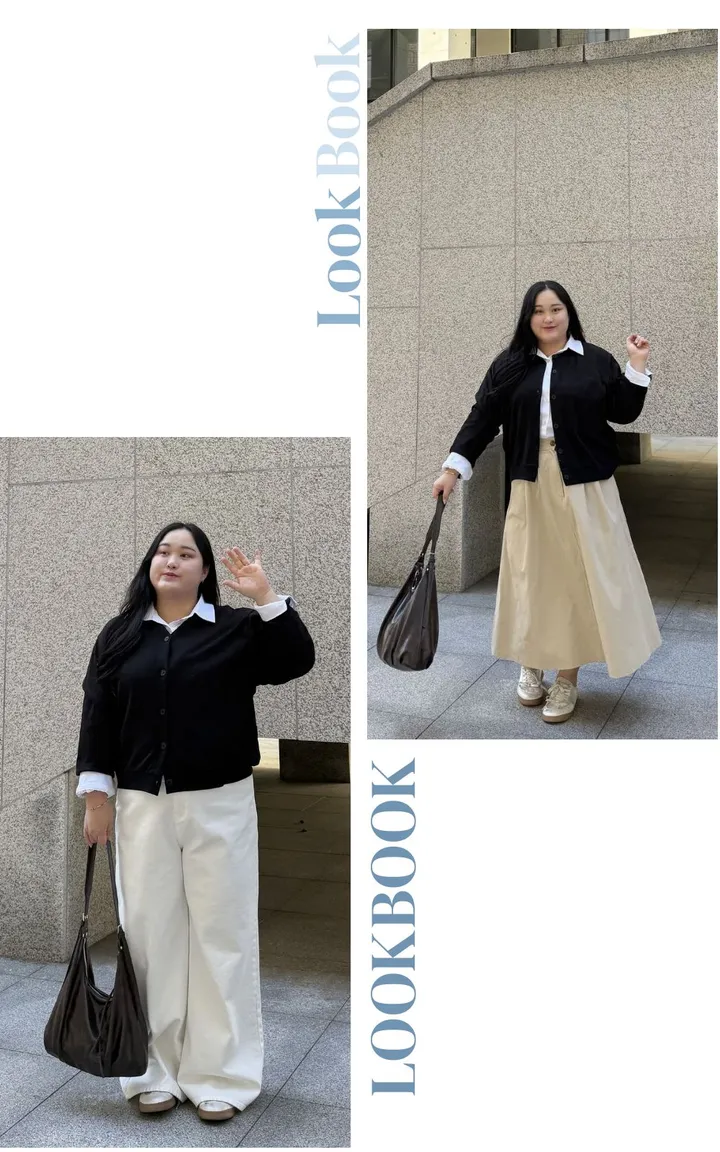버튼 쭈리 가디건 빅사이즈 셔츠 레이어드 하기 좋은 아우터 간절기 가디건 상세 이미지 9