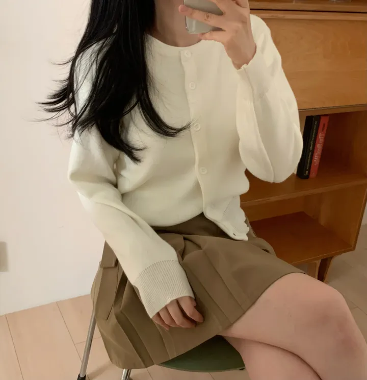 [8col 색감굿 인생핏] 멜리 라운드 니트 가디건 상세 이미지 24