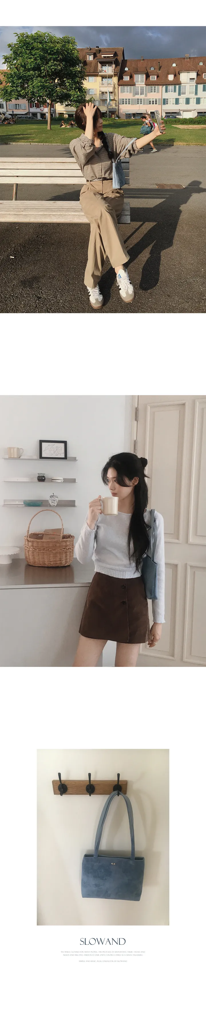 [💝데일리백/숄더백] #LENTO. Bazil suede bag  - 4 color 상세 이미지 33