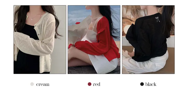 [재진행❤️/주문폭주]러블리 한도초과, 리본 자수 라운드넥 니트 가디건 상세 이미지 7