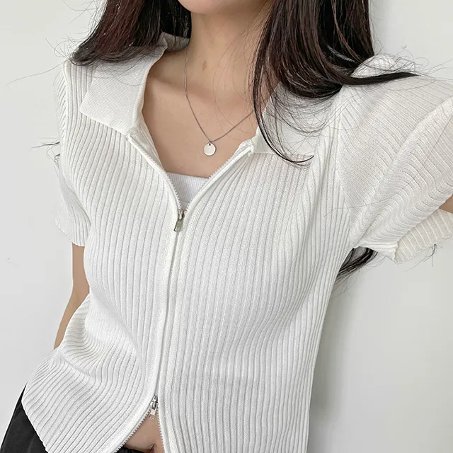 1+1할인[미친핏감!!/투웨이집업] 예쁜컬러가득 카라 스판골지니트 슬림핏 투웨이집업 상세 이미지 13