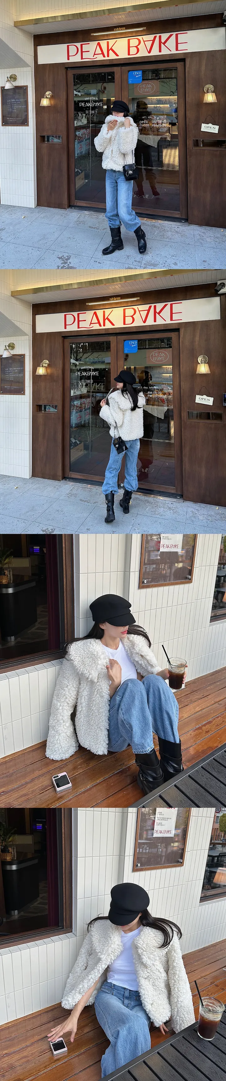 [고퀄/가벼운페이크퍼]비숑퍼자켓 세일러카라퍼자켓 상세 이미지 6
