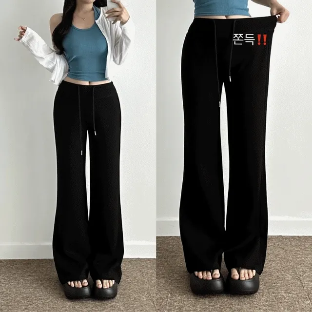 [구김X,숏,미들,롱] 세미 부츠컷 롱 트레이닝 팬츠 3기장 말라핏 하체커버 밴딩 링클프리 스판 쫀쫀 핀터걸 플레어 팬츠 봄 여름 가을 사계절