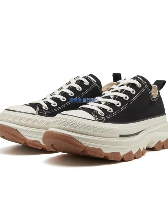 컨버스 올스타 (R) 트렉 웨이브 OX 로우 남녀 공용 스니커즈 운동화 블랙 31310080