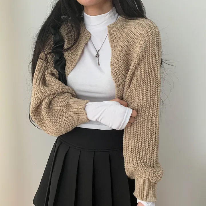 가을 두께감! 하찌 볼레로 크롭 니트가디건;5col 상세 이미지 19