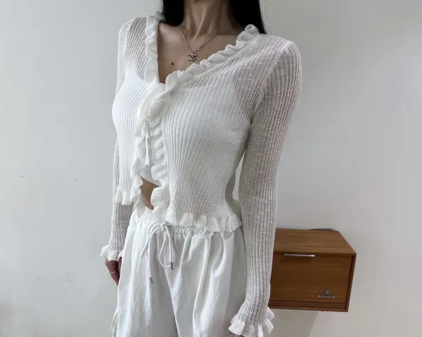 썸머 프릴 가디건 6COLOR 상세 이미지 27
