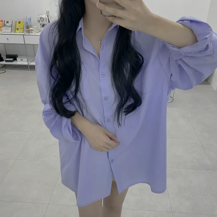 [❤주문폭주❤/빅사이즈] 남친셔츠 오버핏 롱 남방 6colors 상세 이미지 32
