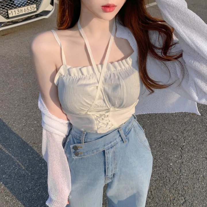 [극강여리🥺햇빛차단] 여리여리 여름 바캉스 부클 나시 크롭 니트 볼레로 가디건  커버업 5col 상세 이미지 36