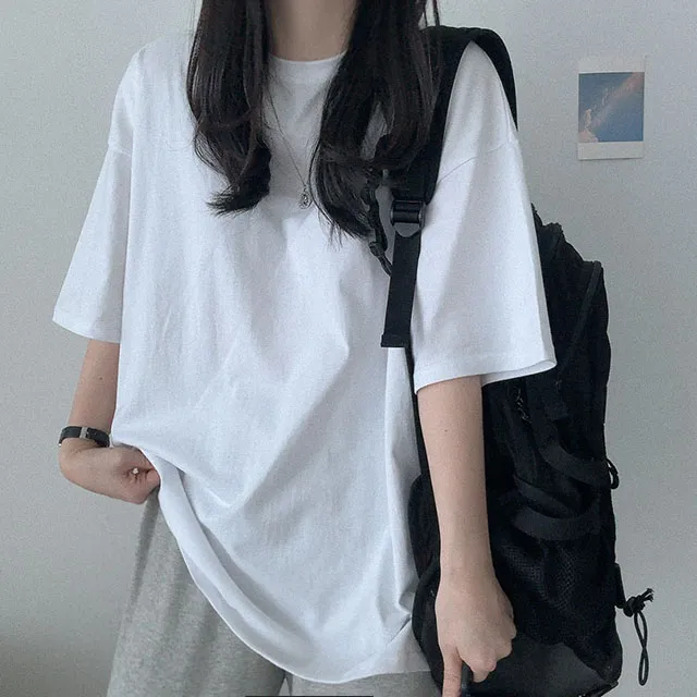 [기본템!/반팔] 베이직 박시 뉴 마카롱 무지 반팔티셔츠 (8color) 상세 이미지 6