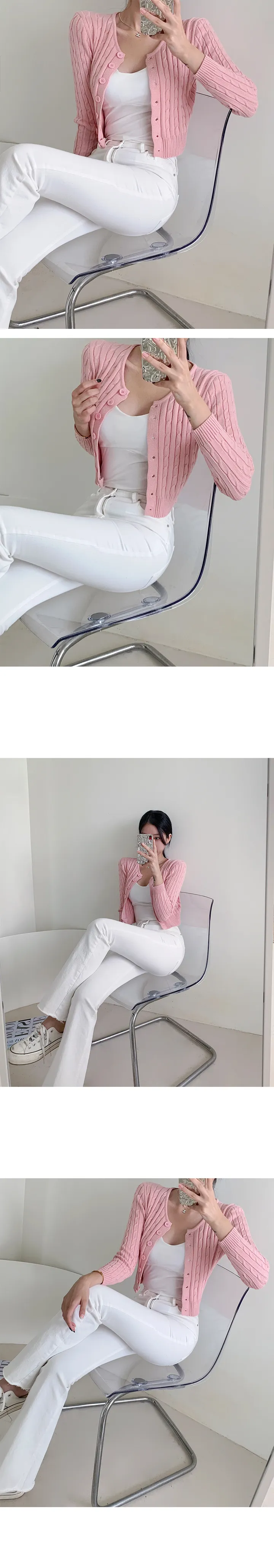 (재주문율 1000%, 리뷰극찬) 하밀 꽈배기 니트가디건 14color 상세 이미지 24