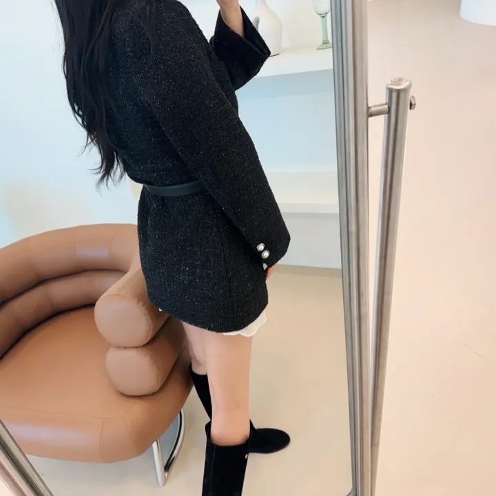[자체제작]펄 트위드 원피스 자켓 상세 이미지 27