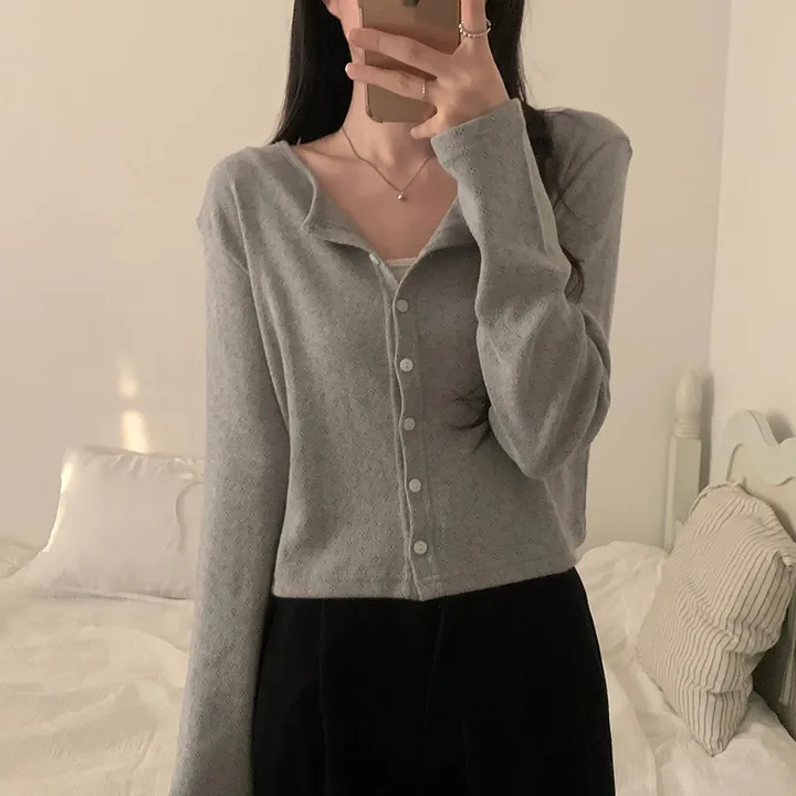 로로 펀칭 가디건 (8color) 상세 이미지 136
