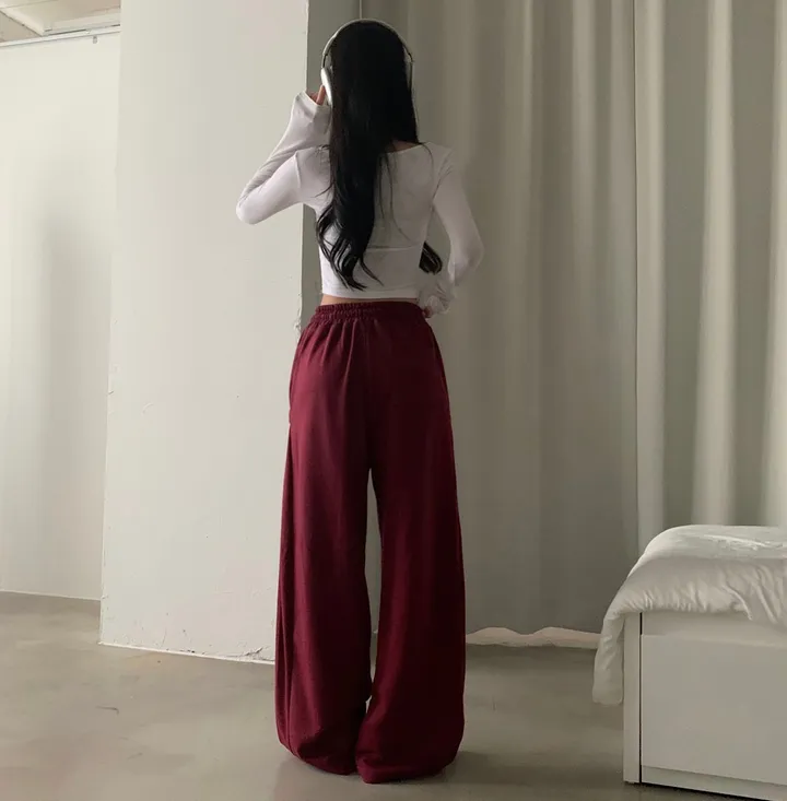 Made [봄컬러추가/🤍숏,롱!] 비어 사이드스냅 비죠, 버튼 롱와이드 트레이닝 추리닝 밴딩팬츠 - 12color 상세 이미지 49