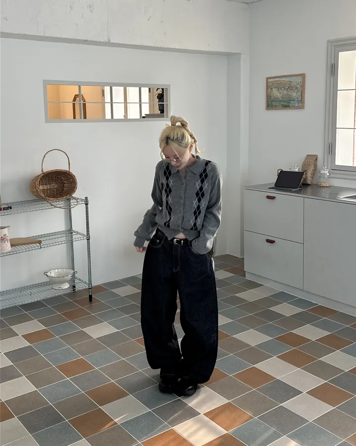 콜리 아가일 카라 가디건 상세 이미지 19