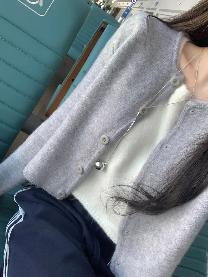 [베이비색감💌/고퀄원단] 앙고라 봄 새미크롭 가디건-4col 상세 이미지 40