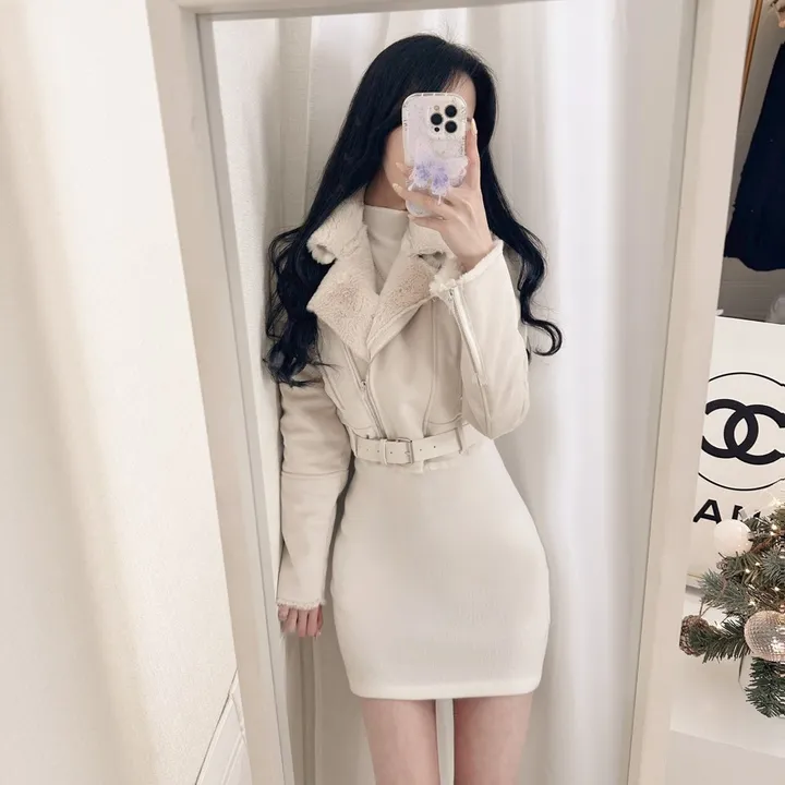 [주문폭주💝자체제작/후기보세요💝] 컬러추가 ! (벨트SET)(원조고퀄)(슬림핏)(모델소장)매력 쁠리 여신 크롭 무스탕 상세 이미지 30